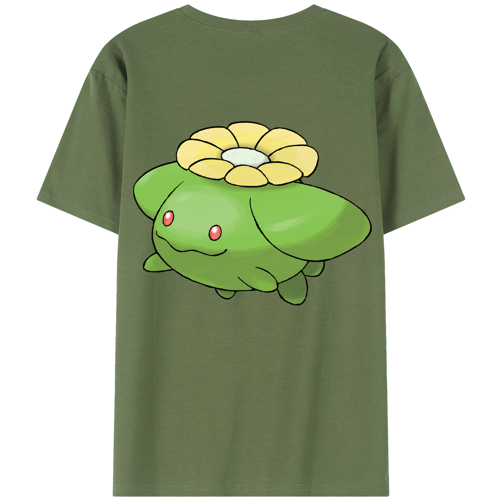 （画像用） ポケットモンスター Pokémon 綿100％ メンズ半袖Tシャツ（バックプリント） 通気性